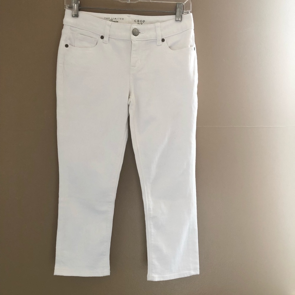 White Cropped The Limited White Jean Pant Sz 0